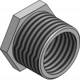 Steel Conduit Reducer 20mm To 16mm - Zinc Plated